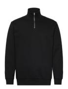 Jersey Half Zip Sweat Lindbergh Black