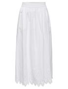 Onltulum Emb Maxi Skirt Wvn ONLY White