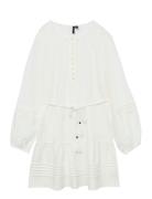Vmolya Ls Short Dress Wvn Ga Vero Moda White