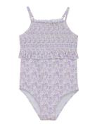 Swimsuit Flower Creamie Patterned
