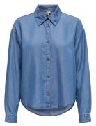 Onlcharis Life Ls Shirt Cc Wvn ONLY Blue
