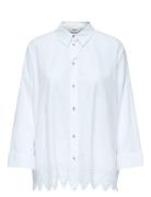 Onlgraces Tulum Ls Emb Shirt Wvn ONLY White