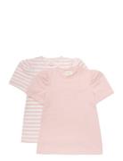 T-Shirt Ss 2-Pack Creamie Pink