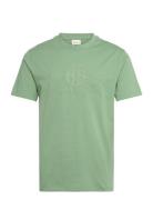 Reg Tonal Shield Ss T-Shirt GANT Green