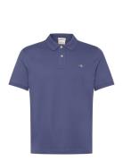Reg Shield Ss Pique Polo GANT Navy