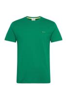 Contrast Logo Ss T-Shirt GANT Green