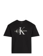 Monologo Glitter Ss T-Shirt Calvin Klein Black