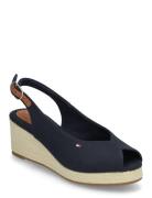 Flag Mid Wedge Espad Slingback Tommy Hilfiger Navy