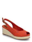 Flag Mid Wedge Espad Slingback Tommy Hilfiger Orange
