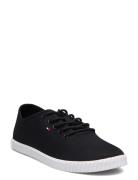 Canvas Lace Up Sneaker Tommy Hilfiger Black
