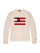 Flag Sweater Tommy Hilfiger Cream