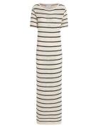 Pointelle Crochet Ss Swt Dress Tommy Hilfiger White