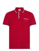 2-Col Tipping Ss Pique Polo GANT Red
