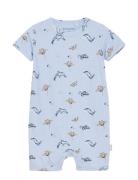 Suit Ss Aop Rib Minymo Blue