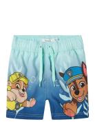 Nmmmabbe Paw Long Swimshorts Cplg Name It Blue