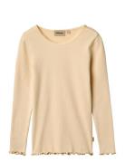 Rib T-Shirt L/S Reese Wheat Yellow