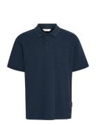 Cfcameron 0210 Waffle Polo Casual Friday Black