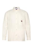 Tjm Cotton Slub Ls Overshirt Ext Tommy Jeans White