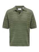 Onsgrayson Ds 5 Chochet Polo Knit Noos ONLY & SONS Khaki