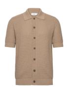 Cotton Knit Shirt Mango Beige