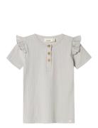 Nmffleura Ss Slim Top Lil Lil'Atelier Grey