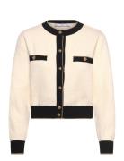 Knitted Cardigan With Double Trim Mango Beige