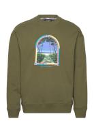 Relaxed-Fit Front Artwork Sweatshirt Scotch & Soda Khaki