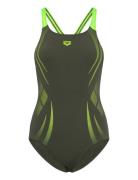 Women's Arena Poseidonia Swimsuit Swim Pro Back Lb Arena Khaki