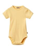Rib Body S/S Lace Elisa Wheat Yellow
