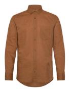 Linen Cotton Regular L/S Shirt Calvin Klein Brown