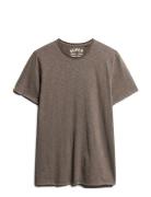 Raw Edge Slub T Shirt Superdry Grey