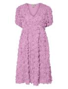 Yasrosiva 2/4 Midi Dress S. - Show YAS Pink