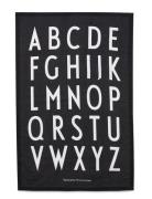 Classic Tea Towel 2-Pack Design Letters Black