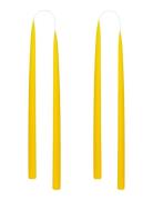 Hand Dipped Candles, 4 Pack Kunstindustrien Yellow