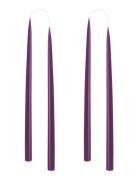 Hand Dipped Candles, 4 Pack Kunstindustrien Purple
