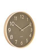 Wall Clock Pure Wood Grain KARLSSON Green