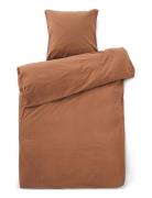 St Bed Linen 140X200/60X63 Cm Compliments Brown