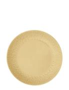 Confetti Mustard Frokost Tall. M/Relief Porcelæn 1 Stk 24 Cm. Aida Yel...