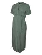 Vmmvica S/S Shirt Dress Ga Noos Vero Moda Maternity Green