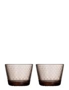 Tundra Tumbler 16Cl Linen 2Pc Iittala Brown