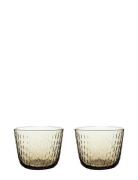 Syksy Glass Tumbler 2Dl 2 Pcs Marimekko Home Brown