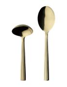 Raw Cutlery -2 Pcs Set Gravy/Potato Spoon Giftbox Aida Gold