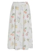 Viednana Fir Midi Skirt/Ln Vila White