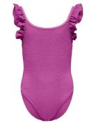 Kogwave Structure Swimsuit Acc Kids Only Purple