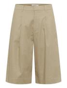 Gzizza Linen Mw Shorts Gestuz Beige