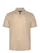 Pure Linen Reg Polo Tommy Hilfiger Cream