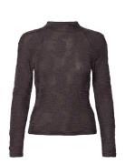 Bon Longsleeve Plum Grey Jacquard Hope Black