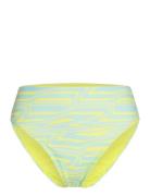 Puma Swim Women Printed High Briefs 1P Puma Swim Yellow