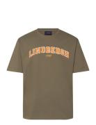 Over Logo Tee Lindbergh Khaki
