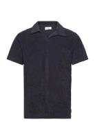 Terry Pique W Split Neck Lindbergh Navy